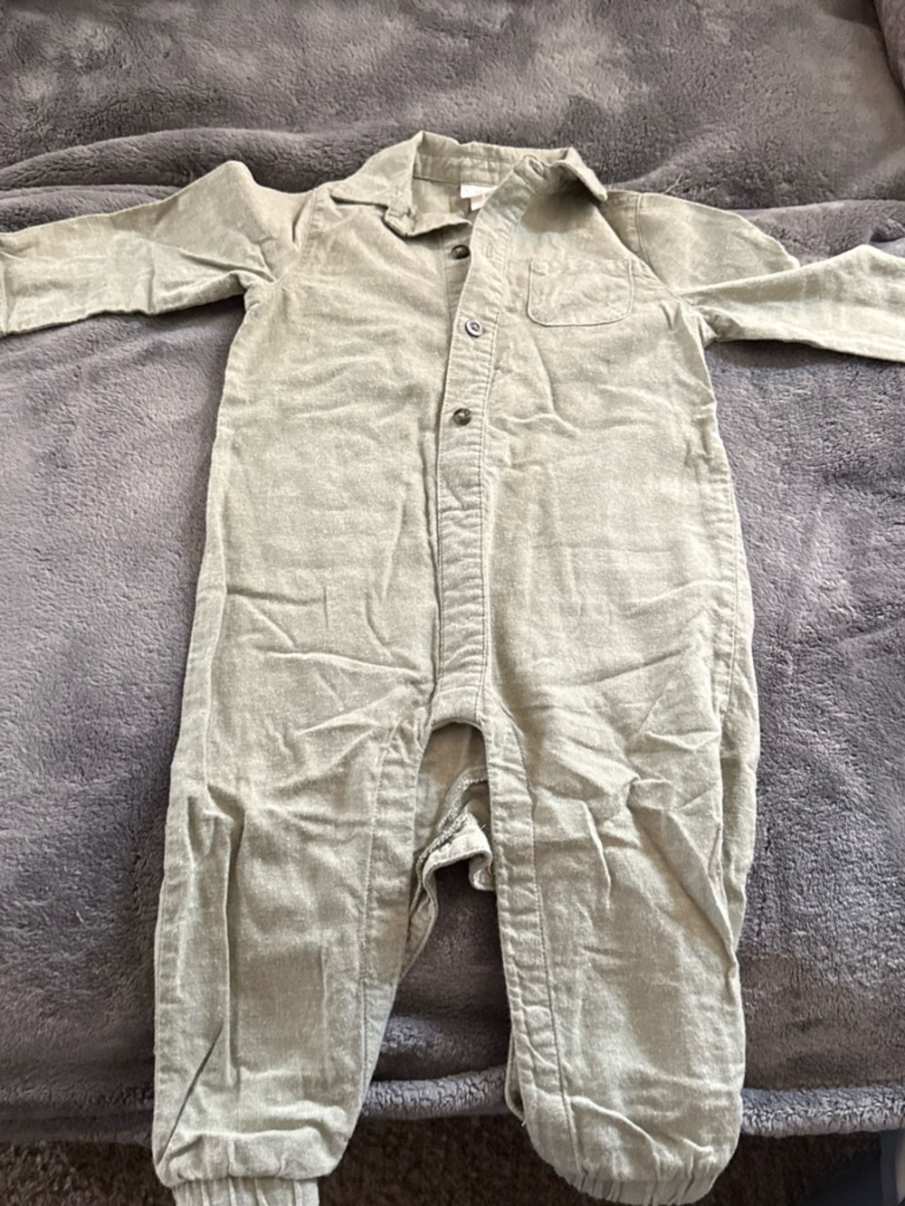 Target Olive Green Long Sleeve One-Piece